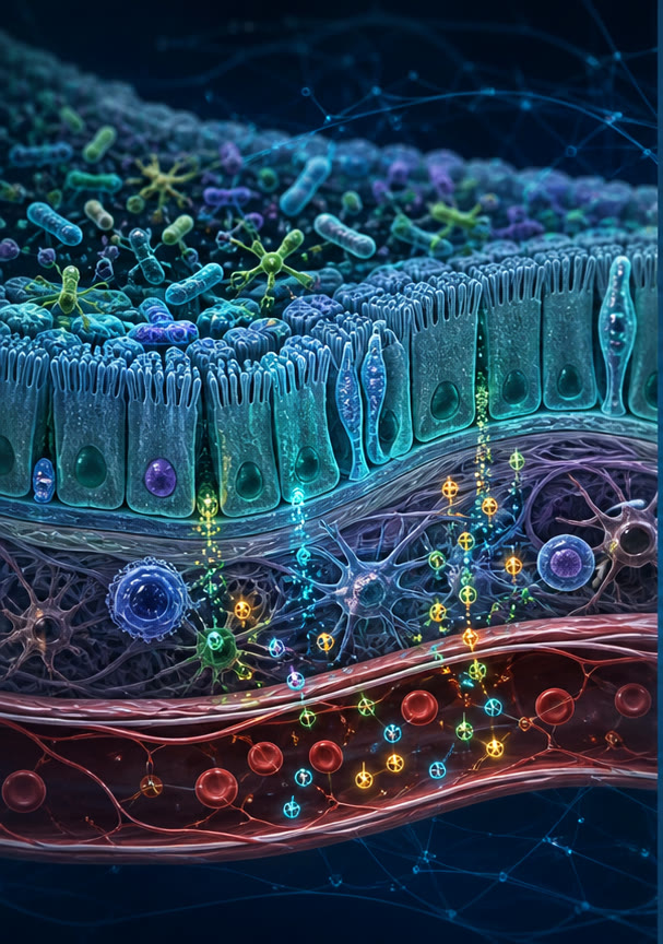 Abstract gut microbiome network